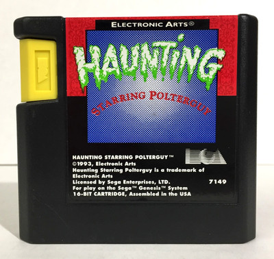 HAUNTING STARRING POLTERGUY Sega Genesis GAME CARTRIDGE ONLY - Tested & Working