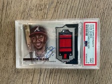 Ozzie Albies 2019 Topps Dynasty Patch Auto 6/10 PSA 9