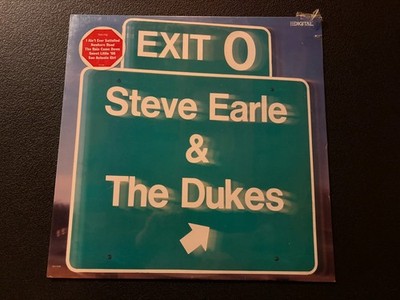 STEVE EARLE & THE DUKES Exit 0 LP SEALED w/ Rare Hype Sticker Outlaw Country
