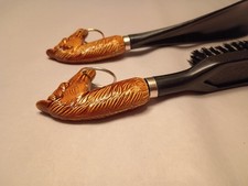 Vintage Horse Head Clothes Brush and Shoe Horn Gift Set Novelty - Hong Kong