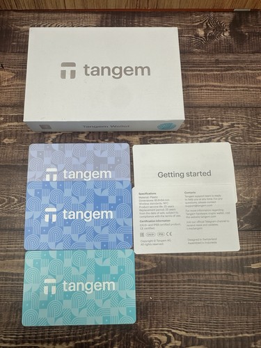 Tangem Crypto Cold Wallet, 3 Card Set, Sping Bloom Color Scheme