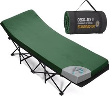 Camping Cot Mattress 2in Memory Foam Sleeping Pad,Soft Warm Non-Slip...