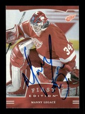 2002-03 In the Game be a player first edition 85 Manny Legace signed auto autogr