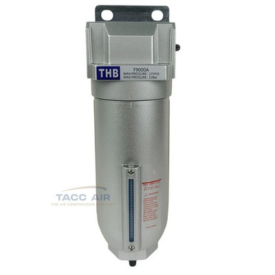 1'' Inline Air Compressor Water Moisture Filter Trap Separator w/ Auto Drain