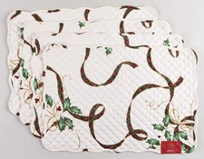 Lenox Holiday Nouveau Gold Reversible Quilted Placemat - Set of 4 11946432