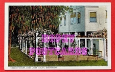 CROQUET COURT, LOMA LINDA, CALIF ~ SANITARIUM ~white border postcard~1915-1930  