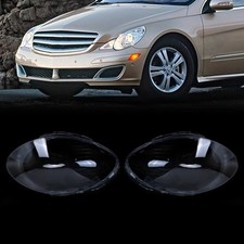 Pair Headlight Lampshade Lens Covers For Mercedes-benz W251 R350 R500 2006-2010