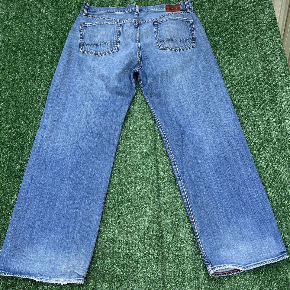 VTG Ralph Lauren RL Jeans Mens 38x30" Blue Wide Leg 21" Opens Baggy Skater Y2K - Image 2 of 4