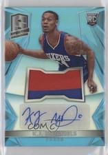 2014-15 Panini Spectra Rookie Jersey Blue Prizm 41/99 KJ McDaniels #126 Auto 3j2