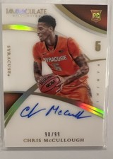 2015 Panini Immaculate Collection #371 Chris McCullough - Syracuse AUTO,/99,/RC