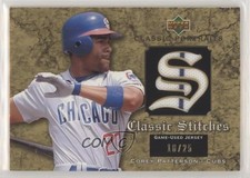 2003 Classic Portraits Stitches Jerseys Gold 18/25 Corey Patterson #GJ-CP 07dy