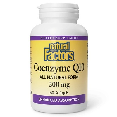 Natural Factors Coenzyme Q10 - Antioxidant Support Supplement Supports Cellu...