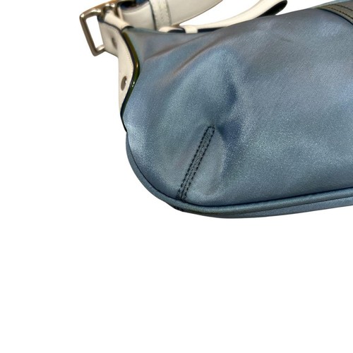 COACH One Shoulder Handbags small hobo blue rare Leather Used From Japan - Picture 8 of 12
