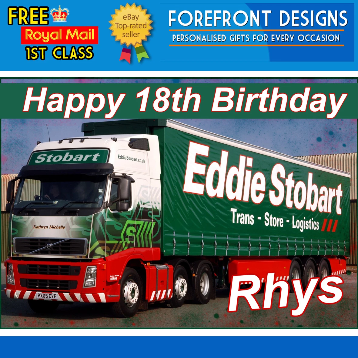 Personalised eddie stobart truck store