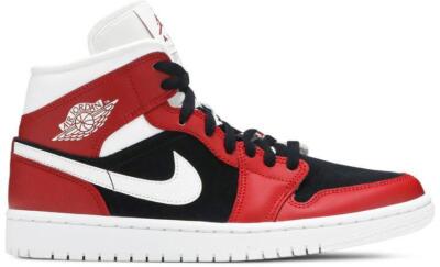 NIKE AIRJORDAN1 mid RED＆BLACK Nike Air Jordan 1 Mid Banned Black Red DQ8426-067 Men's or