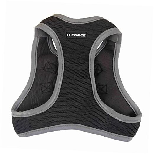 Dog Harness, Breathable Soft Mesh Puppy Vest Harness Reflective Large Grey