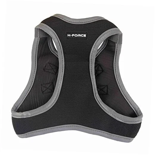 Dog Harness, Breathable Soft Mesh Puppy Vest Harness Reflective Large Grey