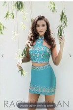 Rachel Allen Hand Hand Beaded--Emerald Green-- Size: 4. Prom/Pageant Dress