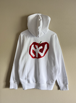 Aime Leon Dore Mulberry Graphic Hoodie - Size XL - White - Brand
