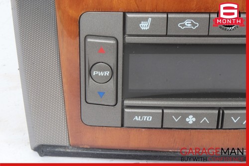 04-09 Cadillac XLR Center Console Radio Trim Bezel Panel A/C AC Climate Control - Picture 2 of 16