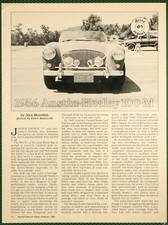 Austin Healey 1956 100-m Design Features Specs Vintage Pictorial Article 1982