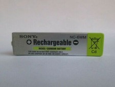 Sony 1.2V 600mAh GumStick Rechargeable Battery for Walkman NC-6WM 