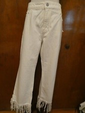 Anthropologie Pilcro and the Letterpress Hyphen fringe bottom jeans size 31, 32