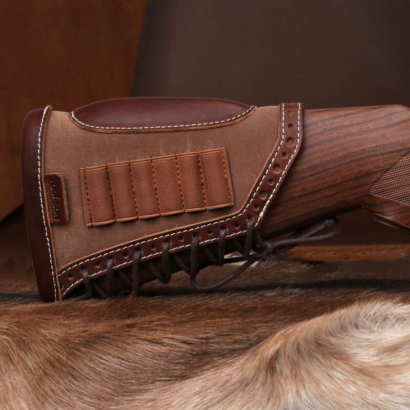 TOURBON Recoil Pad Rifle Cheek Rest Riser Gun Ammo Holder Buttstock