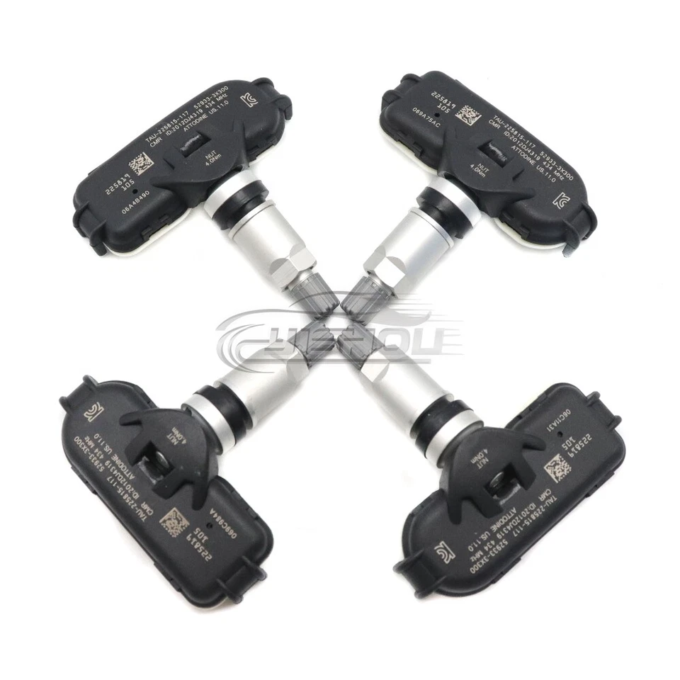 Sensor monitor de presión de neumáticos TPMS 4*PIEZAS 52933-3X300 para Hyundai Elantra 10-14 Foto 4 de 4