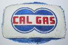 GAS CO Embroidered PATCHE CAL GAS CO White Blue Red Used Preowned — photo 1