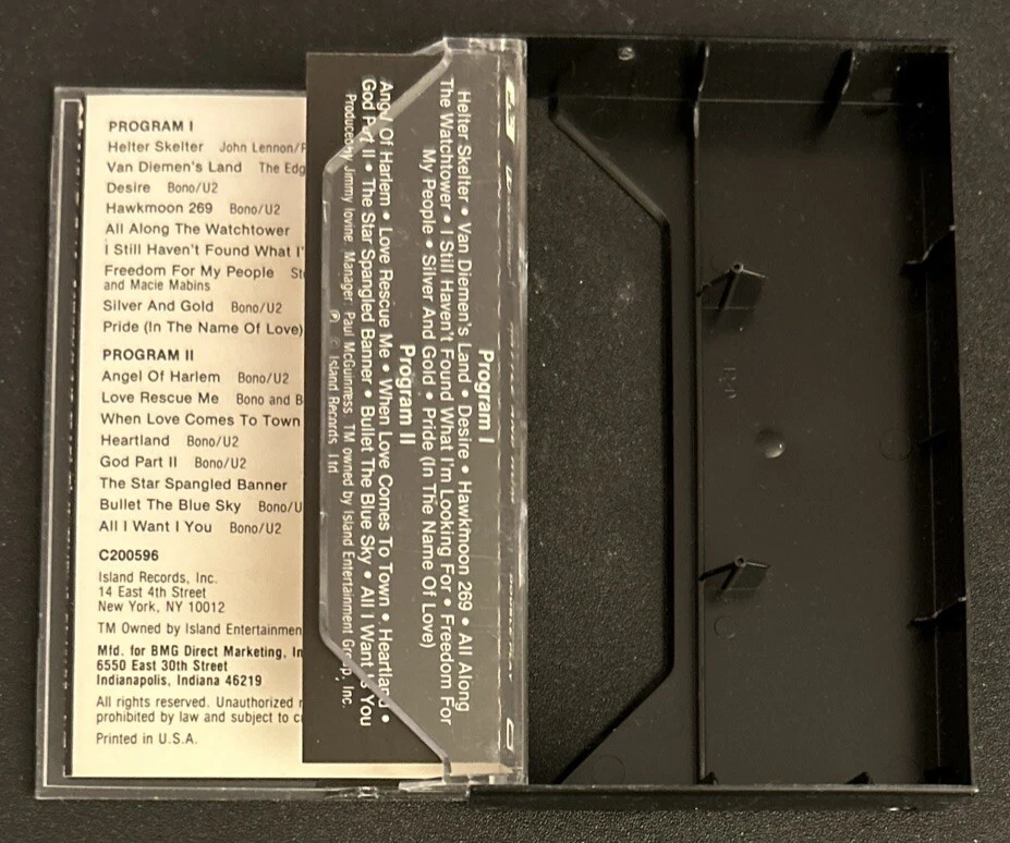 U2 Rattle and Hum 91003-4 Chrome/Dolby Cassette Tape (Island Records Used) — 第 3/4 张图片