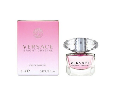 Versace Bright Crystal Women Fragrance Mini Eau de Toilette EDT Splash 5ml NIB