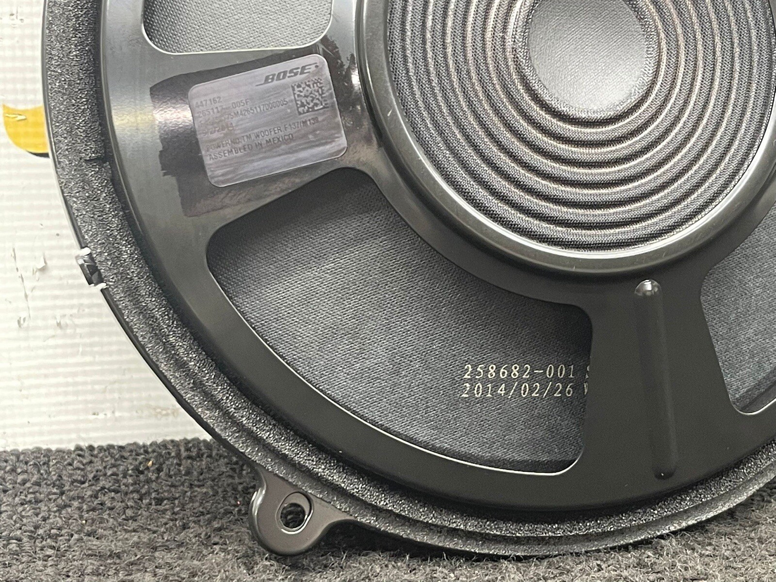 2015 Maserati Granturismo Rear Parcel Shelf Speaker Bose 197503 OEM