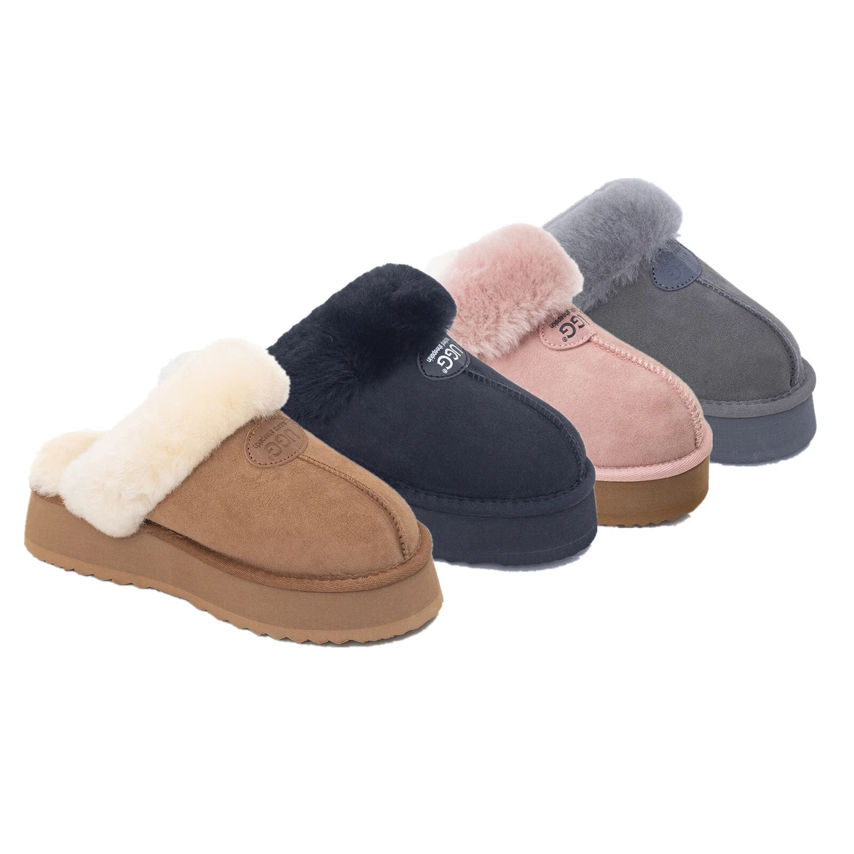 Women's SCUFF Open Back Sheepskin Slippers