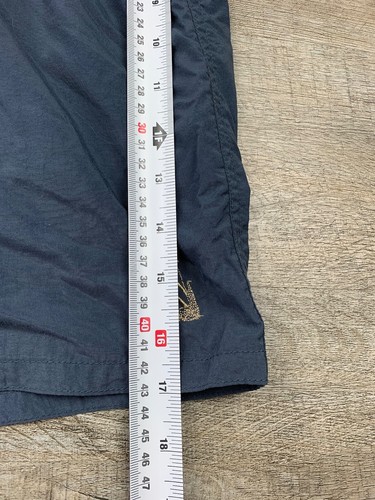Vintage 90er Nautica blau Badeanzug Badehose Gr. L x 6" Schrittlänge gefüttert Nylon einfach minimal - Bild 11 von 12