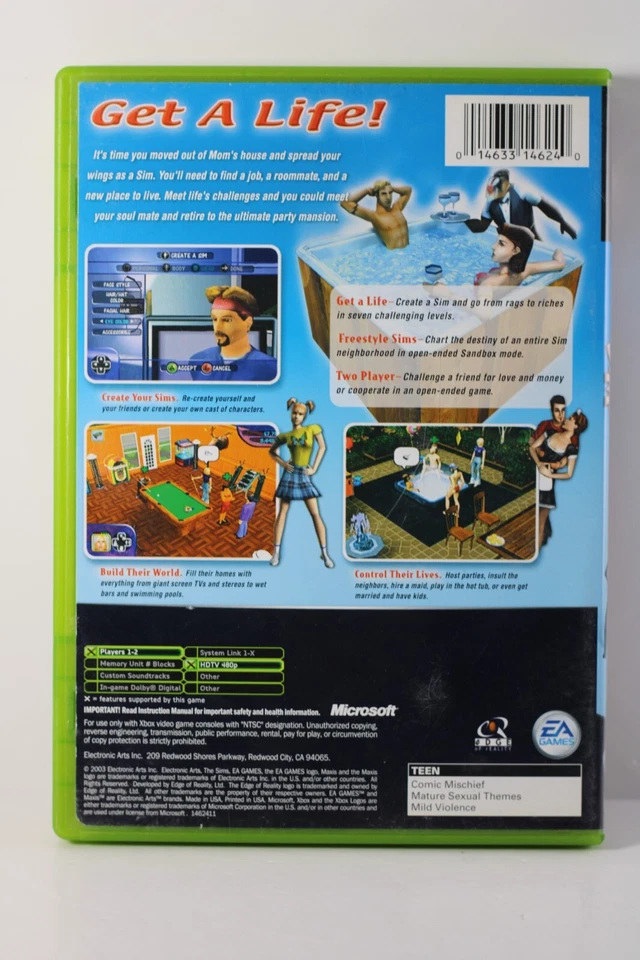Sims (Microsoft Xbox, 2003) CIB - Image 2 of 4