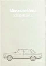 MERCEDES BENZ W123 200 230E 280E SALOON 1982 FACTORY UK SALES BROCHURE *VGC*