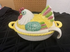 Metlox Poppytrail Vernon Happy Time Tureen & Lid w/Ladle