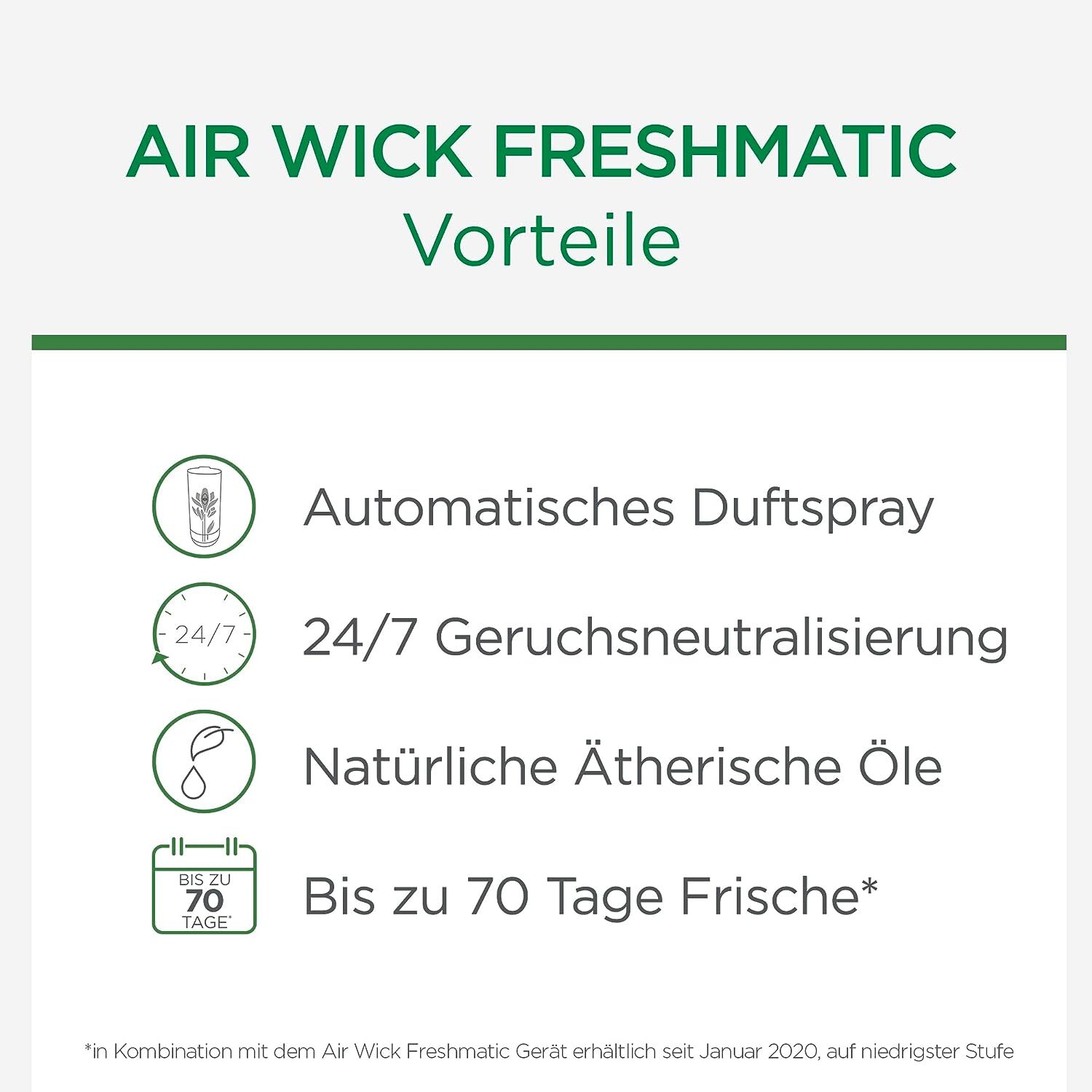 Air Wick Freshmatic Max Nachfüller Cotton Weißer Flieder Lufterfrischer 6x 250ml