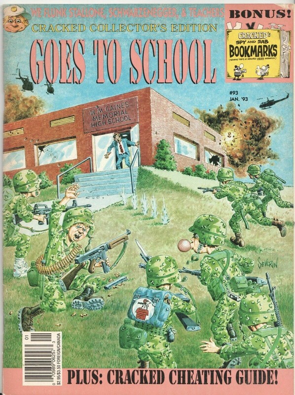 CRACKED MAGAZINE COLLECTORS EDITION #93 ~ GOES TO SCHOOL ~JAN 93~MAD~SCARCE!!