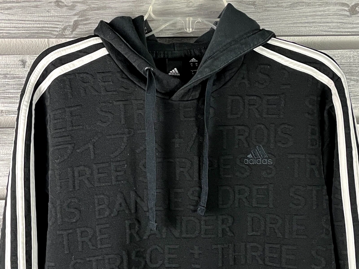 Adidas three sale foil hoodie