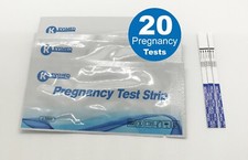Pregnancy Test Strips HCG , 20-count