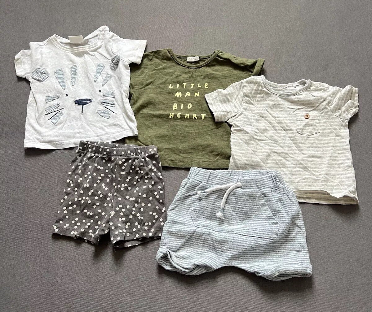 Recién Nacido Bebé Niños Ropa Paquete 3-6 Meses Trajes Primera Talla Pantalones Cortos Prendas para el torso x 5