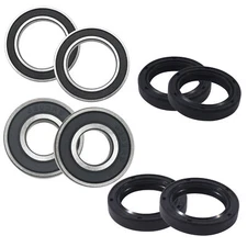 Boss Bearing Both Front Wheel Bearings and Seals Kit for Honda FourTrax 200,