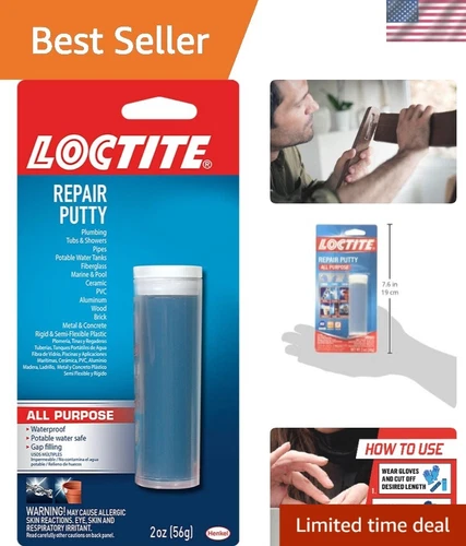 Epoxy Multi-Purpose Repair Putty, Waterproof Adhesive - 2 oz Stick for Repairs