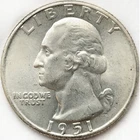 1951-D Washington Quarter Dollar 25c in Unc * Beautiful Satin Luster! * 1951D