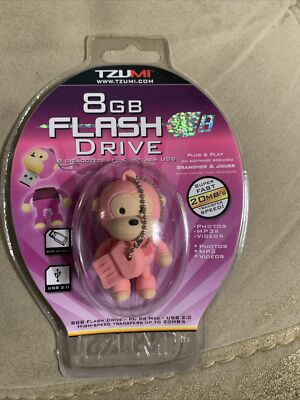 Tzumi 8 GB Flash Drive Blue Monkey Plug & Play 8 Gigaoctets Lecteur Flash USB