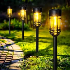 4-12Pack Solar Garden Lights Outdoor Landscape LED Light Pathway Yard Waterproof
