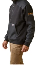 Ariat Rebar Workman Duracanvas Pro Vac Quarter Zip Pullover Sweatshirt Mens XS