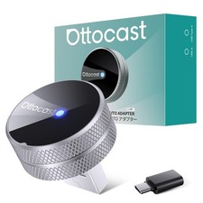 OTTOCAST Mini Tube 2026 Upgrade Wireless CarPlay  Android Auto Adapter WiFi
